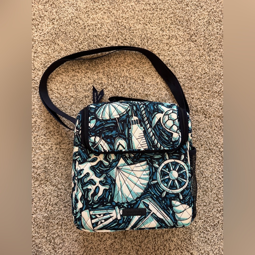 Vera Bradley Insulated Lunch Crossbody Bag - "Shore Enough" Pattern - NWOT